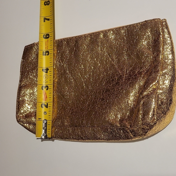 PVC Transparent Crossbody or Wristlet Bag, Gold, 2 Piece - Picture 14 of 16